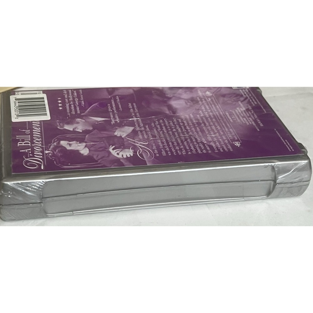 A Bill of Divorcement (VHS, 2000) Sealed | Katharine Hepburn John Barrymore 1932 - Picture 4 of 4